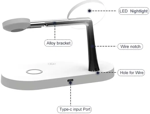 Draadloze Oplader met MagSafe voor iPhone/AirPods (Pro)/Watch Wit afbeelding 6