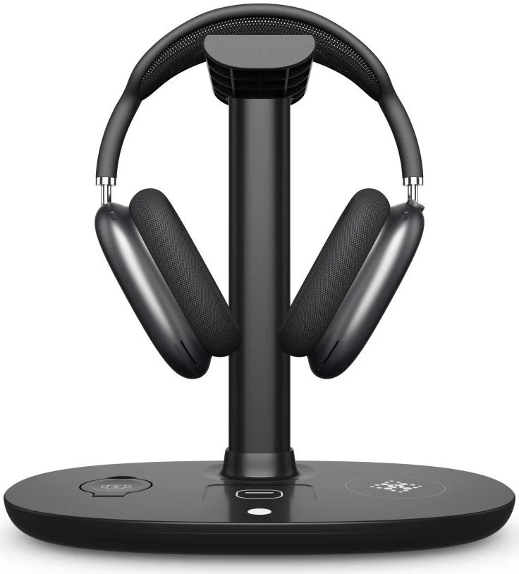 Draadloze Oplader 15W Smartphone/Watch/Oortjes met Headset Standaard afbeelding 9