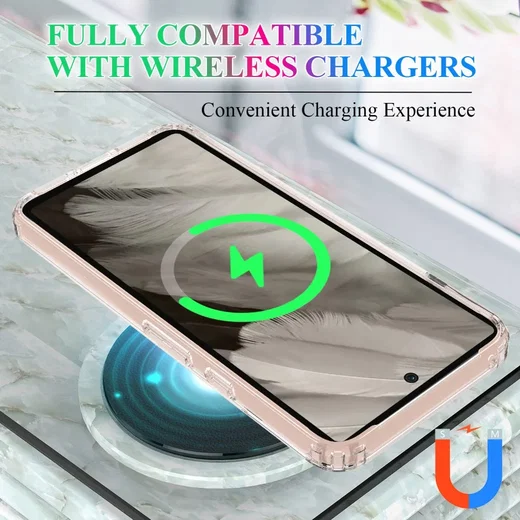 Google Pixel 8 Hoesje met MagSafe Acryl Back Cover Transparant afbeelding 5
