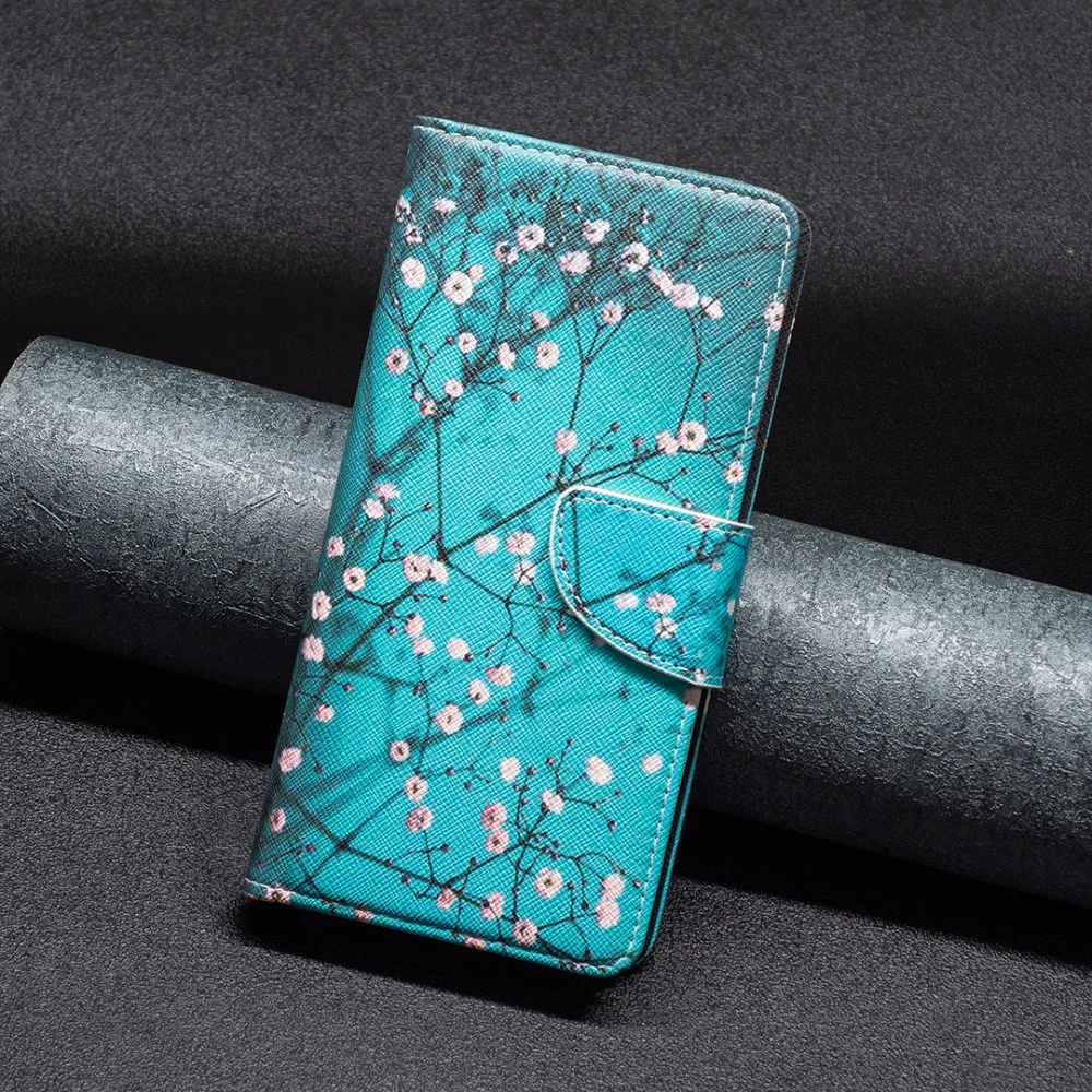 Samsung Galaxy A05s Hoesje Portemonnee Book Case Bloemen Print afbeelding 8