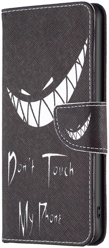 Samsung Galaxy A05s Hoesje Portemonnee Book Case Don't Touch Print afbeelding 5