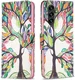 Samsung Galaxy A05s Hoesje Portemonnee Book Case Boom Print afbeelding 1