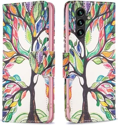 Samsung Galaxy A05s Hoesje Portemonnee Book Case Boom Print afbeelding