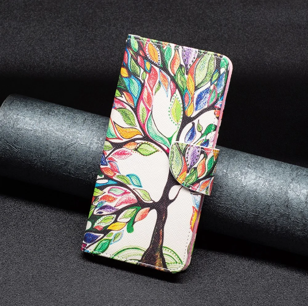 Samsung Galaxy A15 Hoesje Portemonnee Book Case Boom Print afbeelding 2