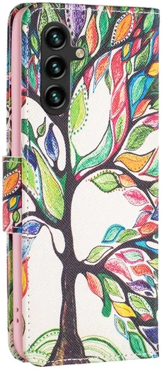 Samsung Galaxy A15 Hoesje Portemonnee Book Case Boom Print afbeelding 6