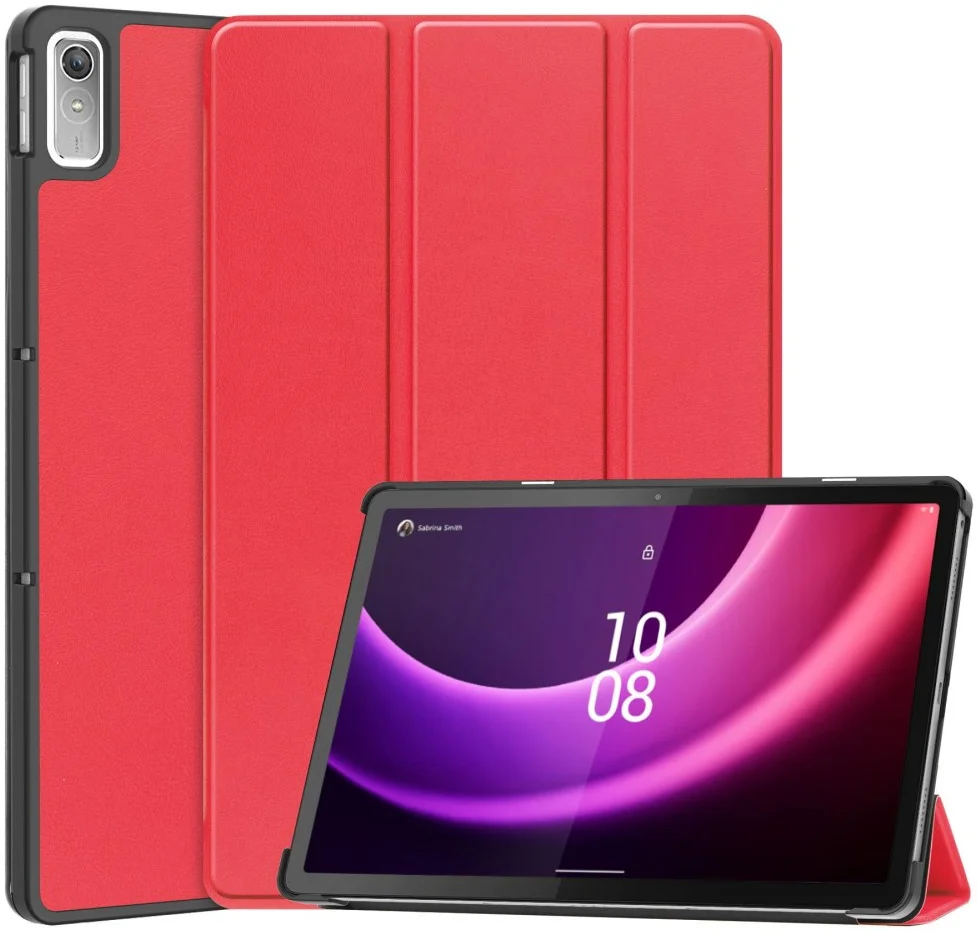 Lenovo Tab P11 Gen 2 Hoes Book Case Sleep/Wake met Standaard Rood afbeelding 1