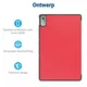 Lenovo Tab P11 Gen 2 Hoes Book Case Sleep/Wake met Standaard Rood afbeelding 4