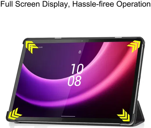 Lenovo Tab P11 Gen 2 Hoes Tri-Fold Book Case met Don't Touch Print afbeelding 8