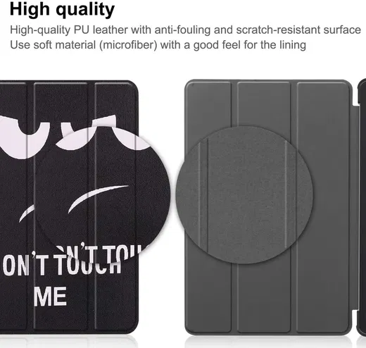 Lenovo Tab P11 Gen 2 Hoes Tri-Fold Book Case met Don't Touch Print afbeelding 9