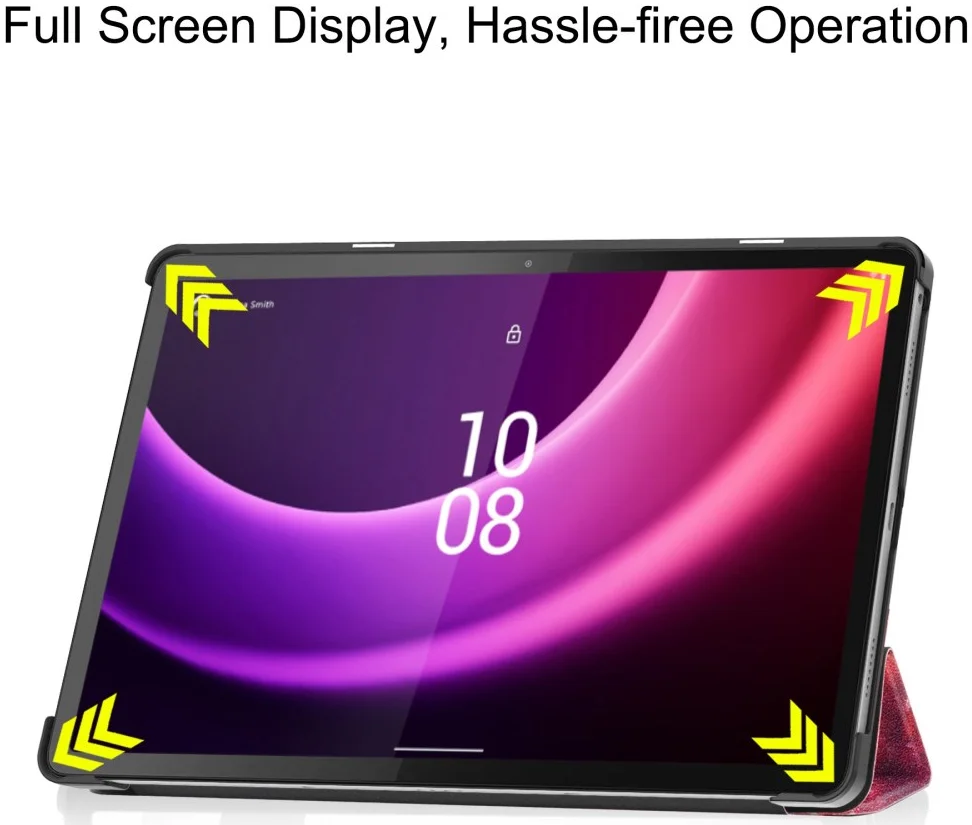 Lenovo Tab P11 Gen 2 Hoes Tri-Fold Book Case met Galaxy Print afbeelding 8