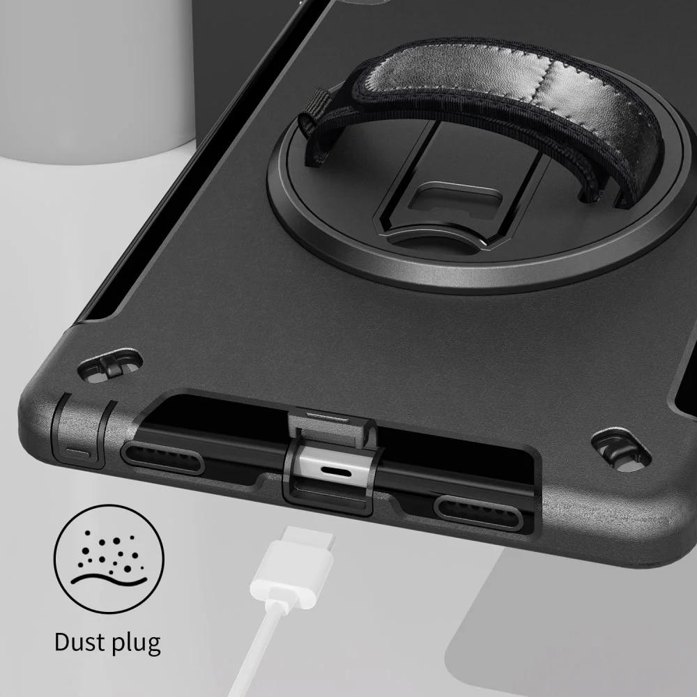 Lenovo Tab P11 Gen 2 Hoes met Kickstand en Handriem Back Cover Zwart afbeelding 11