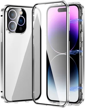 Apple iPhone 15 Pro Hoesje Full Protect Zilver