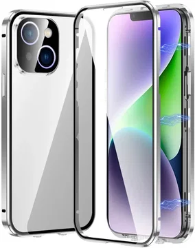 Apple iPhone 15 Plus Hoesje Full Protect Zilver