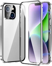 Apple iPhone 15 Plus Hoesje Full Protect Zilver afbeelding