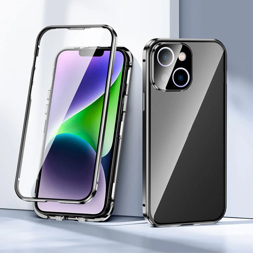 Apple iPhone 15 Hoesje Full Protect Zwart afbeelding 2
