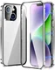 Apple iPhone 15 Hoesje Full Protect Zilver