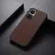 Oppo Reno 10 / 10 Pro Hoesje Carbon Fiber Back Cover Bruin afbeelding 3