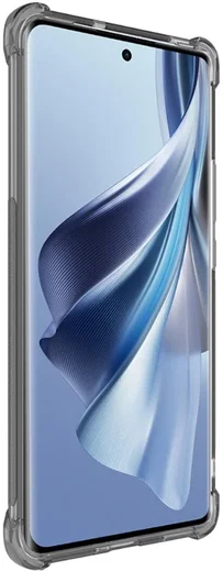 Imak Oppo Reno 10 / 10 Pro Hoesje Schokbestendig TPU Transparant Zwart afbeelding 3
