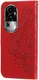 Oppo Reno 10 / 10 Pro Hoesje Bloemen Book Case met Pasjeshouder Rood afbeelding 10