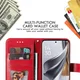 Oppo Reno 10 / 10 Pro Hoesje Bloemen Book Case met Pasjeshouder Rood afbeelding 4