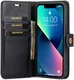 DG Ming Apple iPhone 15 Hoesje 2-in-1 Book Case en Back Cover Zwart