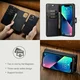 DG Ming Apple iPhone 15 Hoesje 2-in-1 Book Case en Back Cover Zwart afbeelding 4