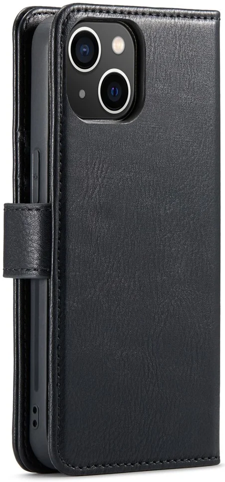 DG Ming Apple iPhone 15 Hoesje 2-in-1 Book Case en Back Cover Zwart afbeelding 9