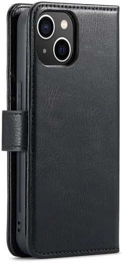 DG Ming Apple iPhone 15 Hoesje 2-in-1 Book Case en Back Cover Zwart afbeelding 9