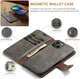 DG Ming Apple iPhone 15 Hoesje 2-in-1 Book Case en Back Cover Grijs afbeelding 4