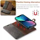 DG Ming Apple iPhone 15 Hoesje 2-in-1 Book Case en Back Cover Grijs afbeelding 6
