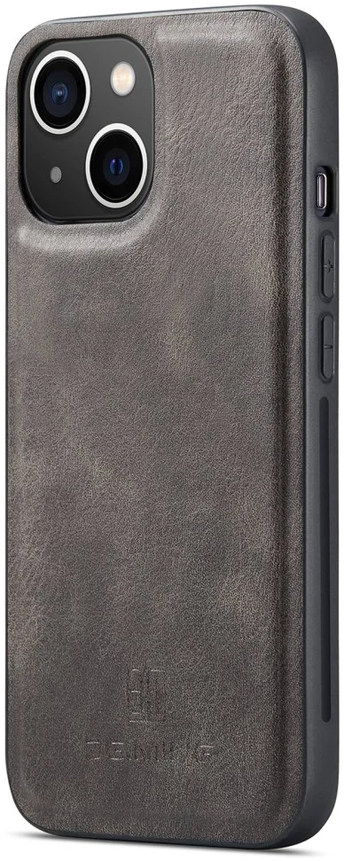 DG Ming Apple iPhone 15 Hoesje 2-in-1 Book Case en Back Cover Grijs afbeelding 8