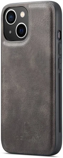 DG Ming Apple iPhone 15 Hoesje 2-in-1 Book Case en Back Cover Grijs afbeelding 8
