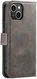 DG Ming Apple iPhone 15 Hoesje 2-in-1 Book Case en Back Cover Grijs afbeelding 9