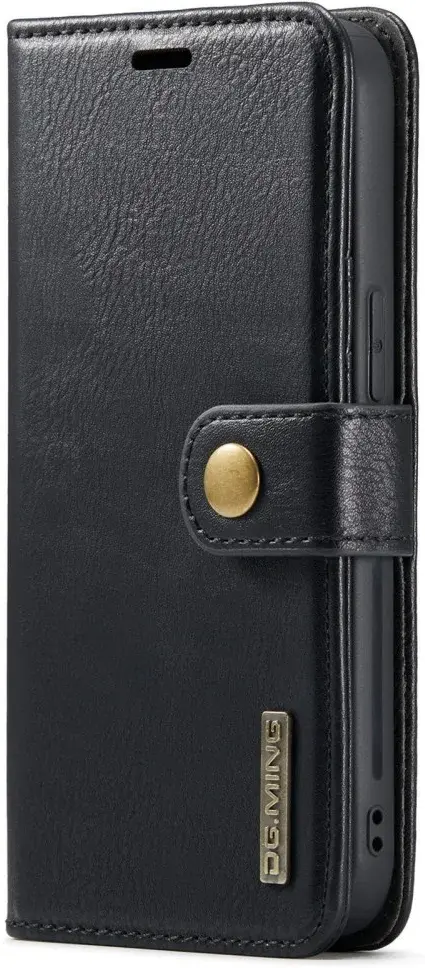 DG Ming Apple iPhone 15 Plus Hoesje Retro Wallet Book Case Zwart afbeelding 11