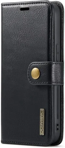 DG Ming Apple iPhone 15 Plus Hoesje Retro Wallet Book Case Zwart afbeelding 11