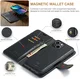 DG Ming Apple iPhone 15 Plus Hoesje Retro Wallet Book Case Zwart afbeelding 4