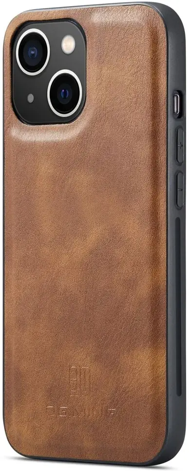DG Ming Apple iPhone 15 Plus Hoesje Retro Wallet Book Case Bruin afbeelding 9