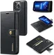 DG Ming Apple iPhone 15 Pro Max Hoesje Retro Wallet Book Case Zwart afbeelding 2