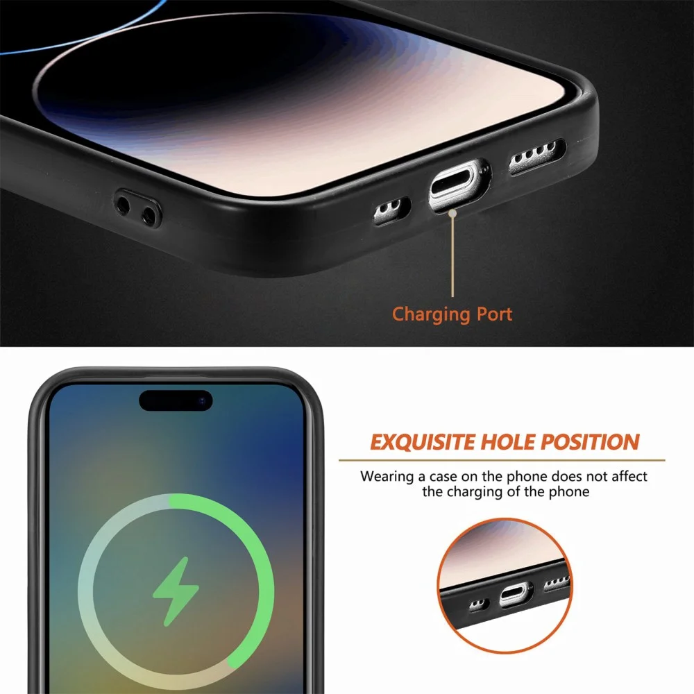 Apple iPhone 15 Pro Hoesje MagSafe Kunstleer Back Cover Bruin afbeelding 4