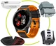 Universeel Smartwatch 22MM Siliconen Bandje - Gespsluiting - Blauw/Zwart afbeelding 4