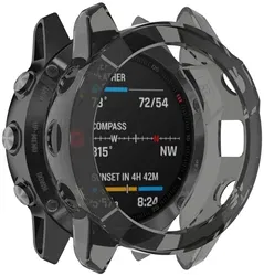 Garmin Fenix 6 Pro Hoesje - TPU - Zwart afbeelding