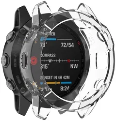 Garmin Fenix 6 Pro Hoesje - TPU - Transparant afbeelding