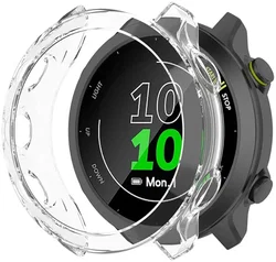 Garmin Forerunner 55 Hoesje - Flexibel TPU Bumper - Transparant Wit afbeelding