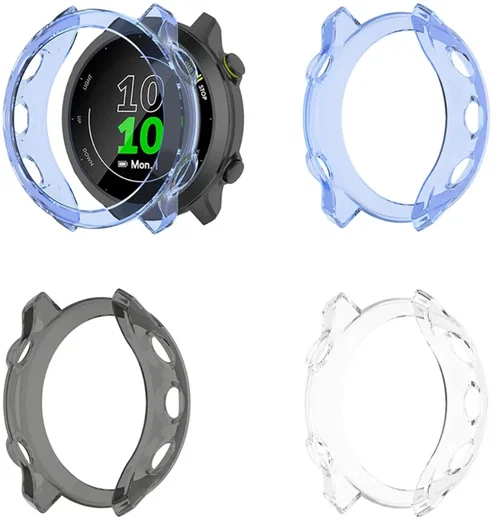 Garmin Forerunner 55 Hoesje - Flexibel TPU Bumper - Transparant Wit afbeelding 7