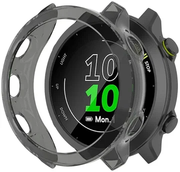 Garmin Forerunner 55 Hoesje - Flexibel TPU Bumper - Transparant Zwart