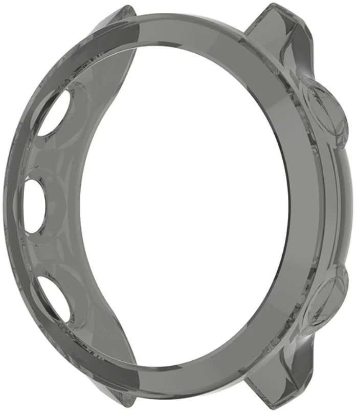 Garmin Forerunner 55 Hoesje - Flexibel TPU Bumper - Transparant Zwart afbeelding 2