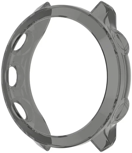 Garmin Forerunner 55 Hoesje - Flexibel TPU Bumper - Transparant Zwart afbeelding 2