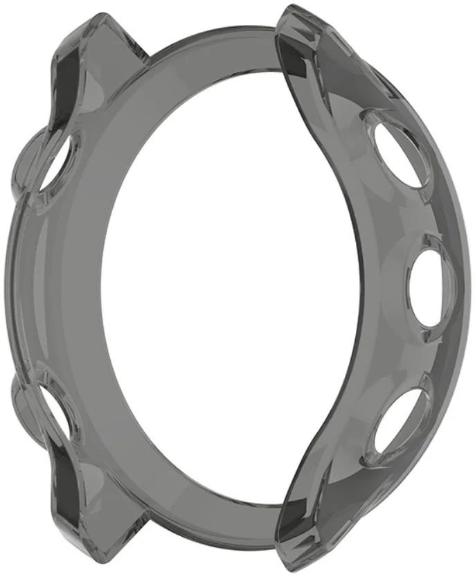 Garmin Forerunner 55 Hoesje - Flexibel TPU Bumper - Transparant Zwart afbeelding 5