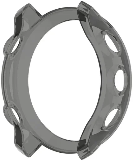 Garmin Forerunner 55 Hoesje - Flexibel TPU Bumper - Transparant Zwart afbeelding 5