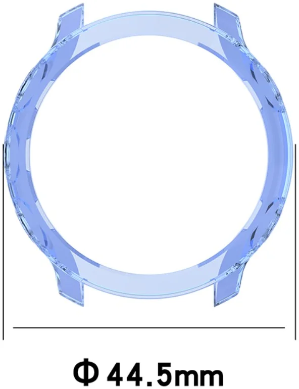 Garmin Forerunner 55 Hoesje - Flexibel TPU Bumper - Transparant Zwart afbeelding 6